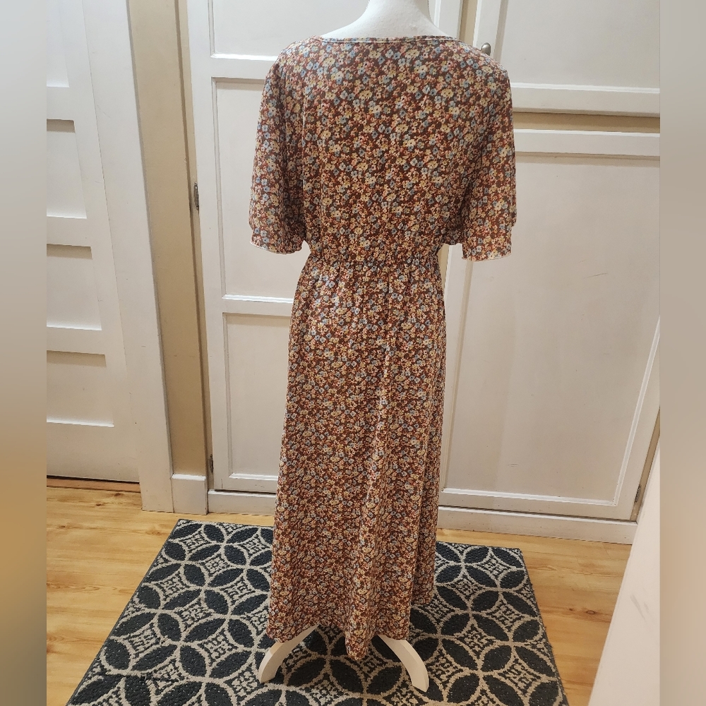 SHEIN Women's Ditsy Floral Print Ruffle Hem Dress NWT - Picture 11 of 15